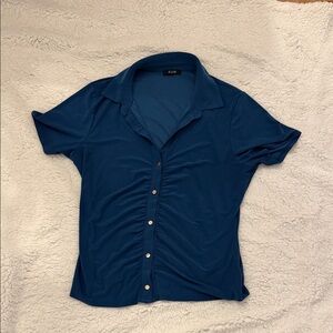 AUW Navy Button-Down Shirt